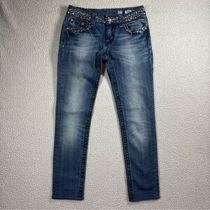 Miss Me JW4288S20 Skinny Women’s Size 27 Stretch Rhinestone Medium Wash Jeans